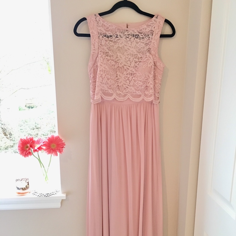 Dusty Rose Prom Dress